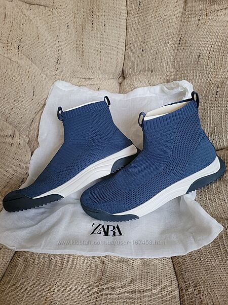 Хайтопы, детские кроссовки-носки Zara, размер 40