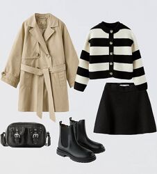 Новинка МЕГА стильний та практичний тренч/плащ Zara на дівчинку. 