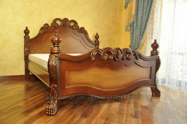 Кровать элитная из натурального дерева по цене производителя.