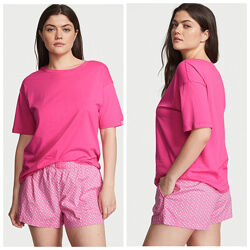 Victoria&acutes Secret пижама костюм Cotton Short Tee-jama Set