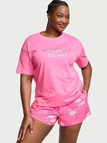 Victorias Secret Victoria´s Secret пижама костюм Cotton Short Tee-jama