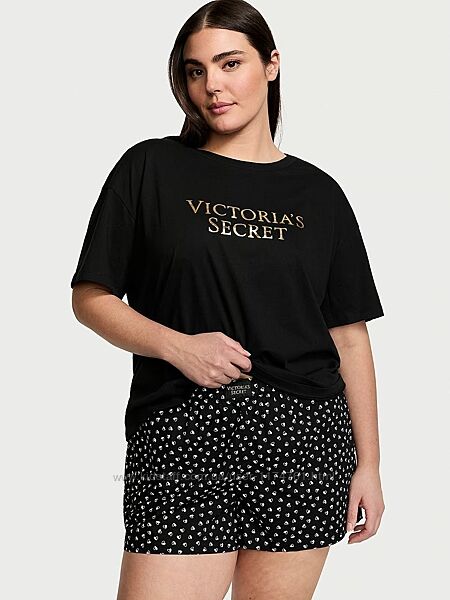 Victoria´s Secret пижама, костюм для сна Cotton Short Tee-jama Set