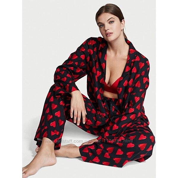 Victoria&acutes Secret пижама, костюм Flannel Long PJ Set