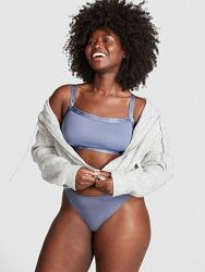 Victoria&acutes Secret спортивный топ бра MICRO LOGO STRAIGHT-NECK BRALETTE