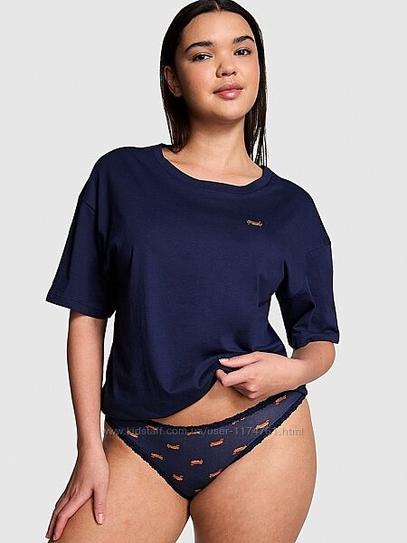 Victoria´s Secret пижама комплект PINK Cotton Tee & Panty Set