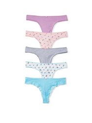 Victoria&acutes Secret трусики стринги 5-Pack Cotton Thong Panties