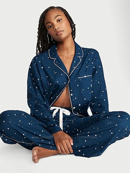 Victoria&acutes Secret пижама, костюм для сна Flannel Long PJ Set