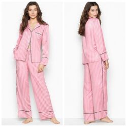 Victoria&acutes Secret сатиновая пижама Satin Long PJ Set
