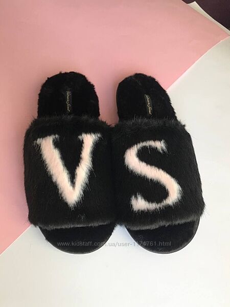 Victoria&acutes Secret тапочки, шлепанцы,  Closed Toe Faux Fur Slipper 