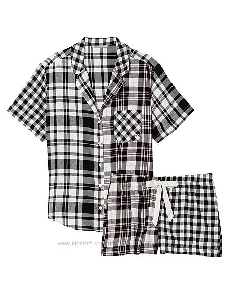 Victoria&acutes Secret пижама, костюм для сна Flannel Short PJ Set