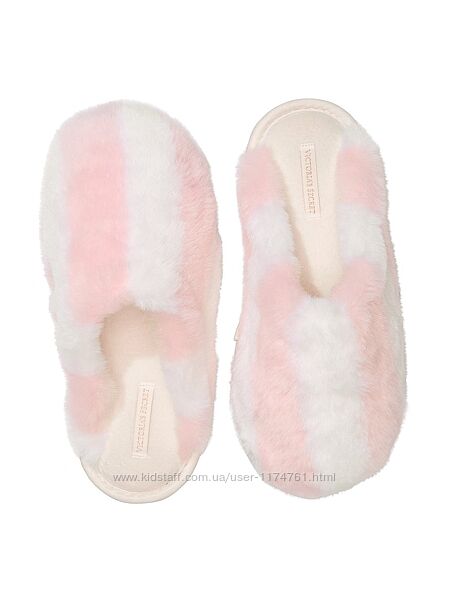 Victoria´s Secr тапочки шлепанцы Closed-Toe Faux Fur Slippers