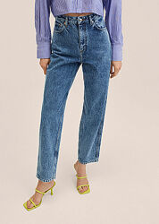 Mango манго женские джинсы tapered с высокой талией