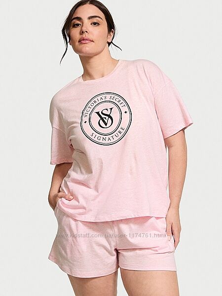 Victoria´s Secret Victorias Secret пижама костюм Cotton Short Tee-jama