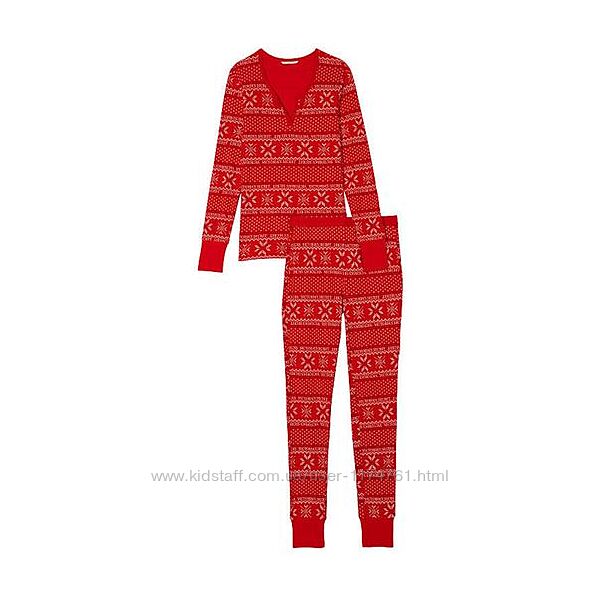 Victoria&acutes Secret пижама, костюм для сна дома Thermal Long Pajama Set