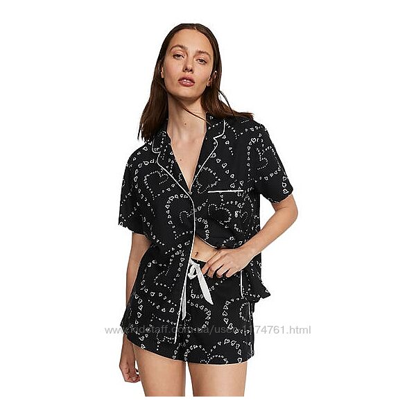 Victoria&acutes Secret пижама, костюм для сна Flannel Short Pajama Set