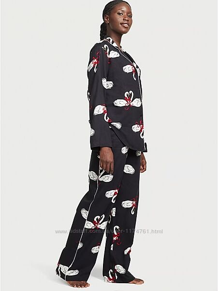 Victoria&acutes Secret виктория сикрет пижама Flannel Long Pajama Set