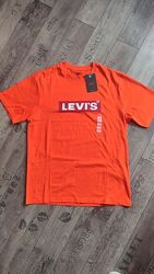Футболка хлопковая Levi&acutes Оранжевая Левайс Левис