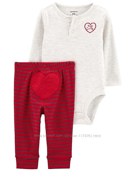 Картерс carters carter´s baby 2-piece bodysuit pant set комплект боди