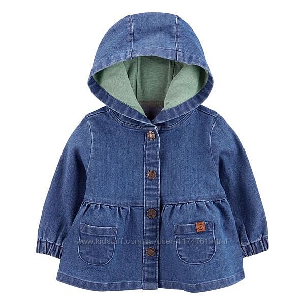 Картерс Carters Carter´s Baby Denim Snap-Up Hooded Jacket куртка жакет