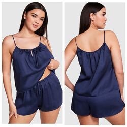 Victoria&acutes Secret сатиновая пижама костюм TENCEL CAMI & SHORTS SET