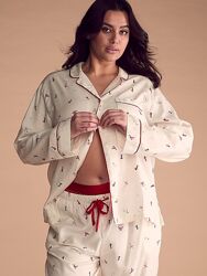 Victoria&acutes Secret пижама, костюм для дома Flannel Long Pajama Set