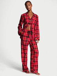 Victoria&acutes Secret пижама, костюм для дома Flannel Long Pajama Set