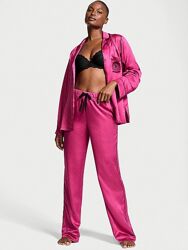 Victoria&acutes Secret сатиновая пижама, комплект Glazed Satin Long Pajama Set