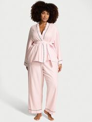 Victoria&acutes Secret пижама, костюм для дома Flannel Wrap Long Pajama Set
