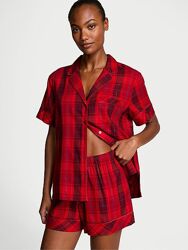 Victoria&acutes Secret пижама, костюм для сна Flannel Short Pajama Set