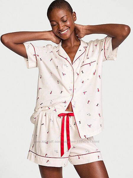 Victoria´s Secret пижама, костюм для сна Flannel Short Pajama Set