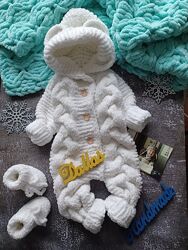 Плюшевий комбінезон Ведмедик, пінетки