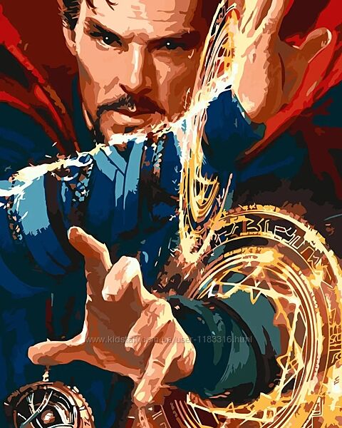 Картина за номерами. Супергерої, Марвел, Бетмен, Месники, Стрендж, Танос