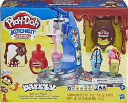 Play-Doh Kitchen Creations Drizzy Ice Cream Плей до мороженное с глазурью
