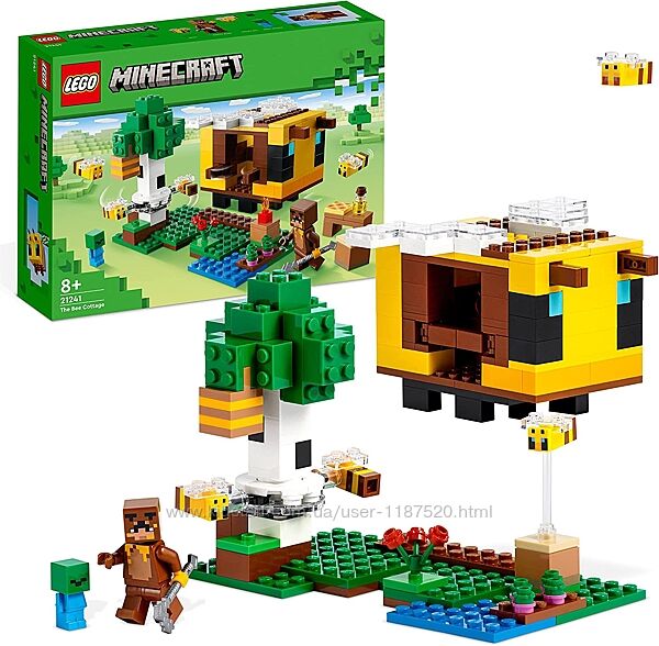 Конструктор LEGO Minecraft Пчелиный домик 21241 Майнкрафт лего