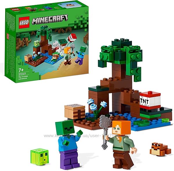 Конструктор LEGO Minecraft Приключения на болоте 21240 Майнкрафт лего 
