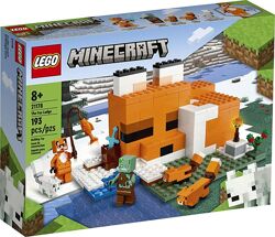 Конструктор LEGO 21178 Minecraft Лисья хижина лего майнкрафт