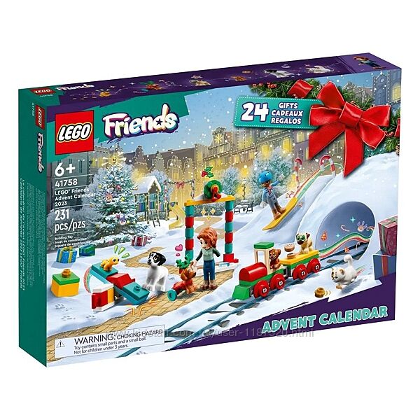 Конструктор 41758 LEGO Новогодний календарь 2023 Friends Лего Френдс адвент