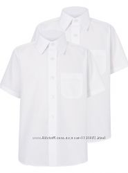Рубашка школьная с коротким рукавом George. Код 180902