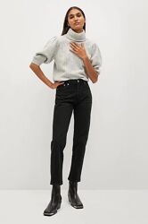 Черные прямые джинсы от MANGO, 38, 42р, Испания