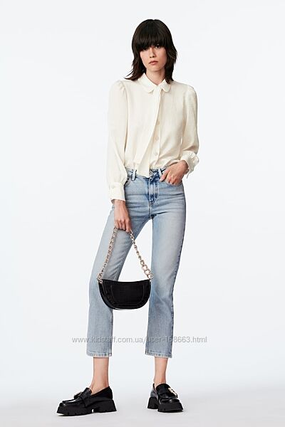  Джинсы slim с высокой посадкой от Zara, 36р, оригинал, Испания 