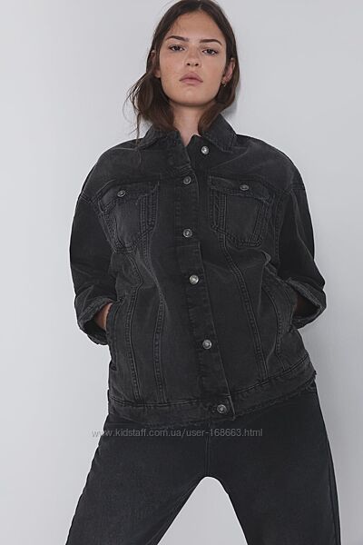 Джинсовая куртка оверсайз от Zara, XS, S, L, оригинал, Испания