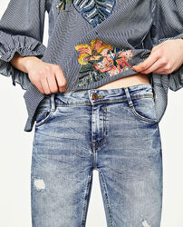 Рваные джинсы от ZARA, 38р, оригинал, Испания