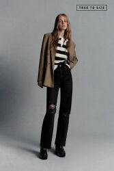 Широкие длинные джинсы Zara 36, 42р, оригинал