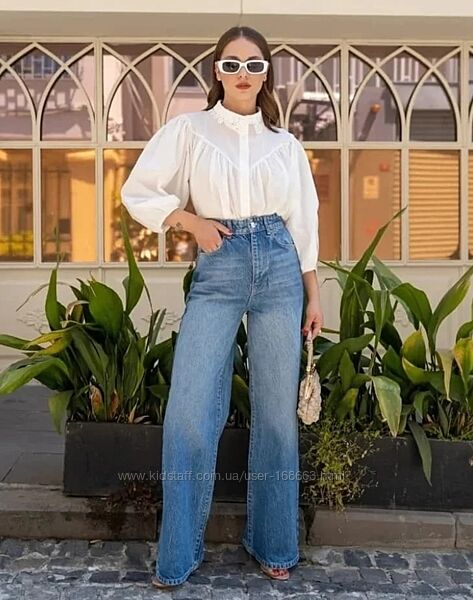 Широкие длинные джинсы от Mango, 38р, Испания, оригинал