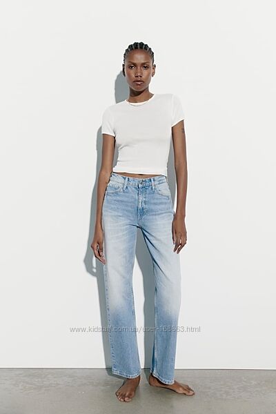 Широкие длинные джинсы Zara 36р, оригинал