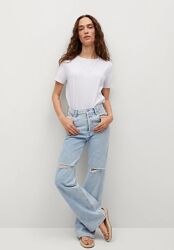 Широкие длинные джинсы от Mango, 40, 44р, Испания, оригинал