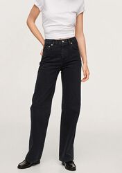 Широкие длинные джинсы от Mango, 32, 38р, Испания
