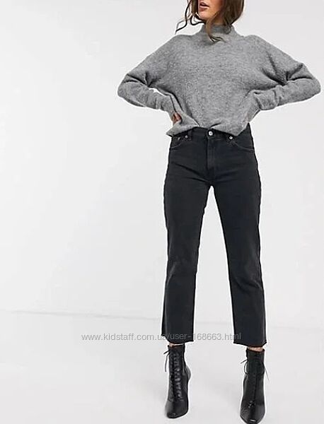 Прямые черные джинсы MANGO, 34, 38р, Испания