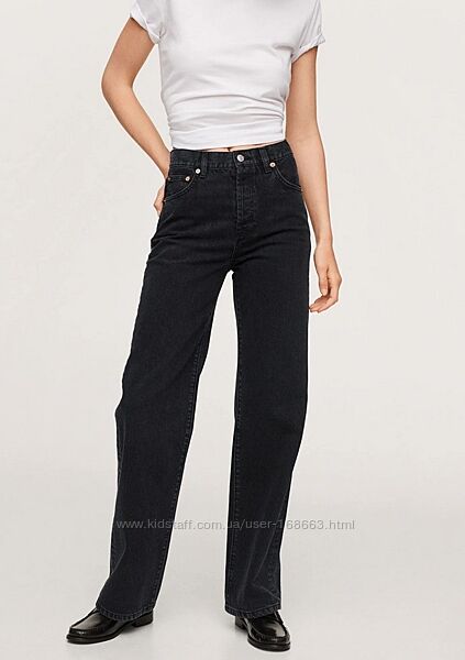 Широкие длинные джинсы от Mango, 40р, НЬЮАНС