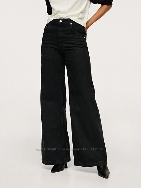 Широкие длинные джинсы от Mango, 32р, Испания